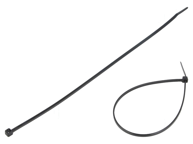 Kabelbinder; L: 200mm; W: 2,5mm; polyamide; 80N; zwart; Ømax: 50mm Kabelbinder; L: 200mm; W: 2,5mm; polyamide; 80N; zwart; Ømax: 50mm